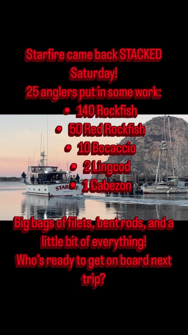 Starfire loaded with rockfish and lingcod Saturday