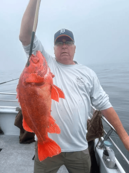 Beautiful weather and great fishing aboard the Sea Wolf today