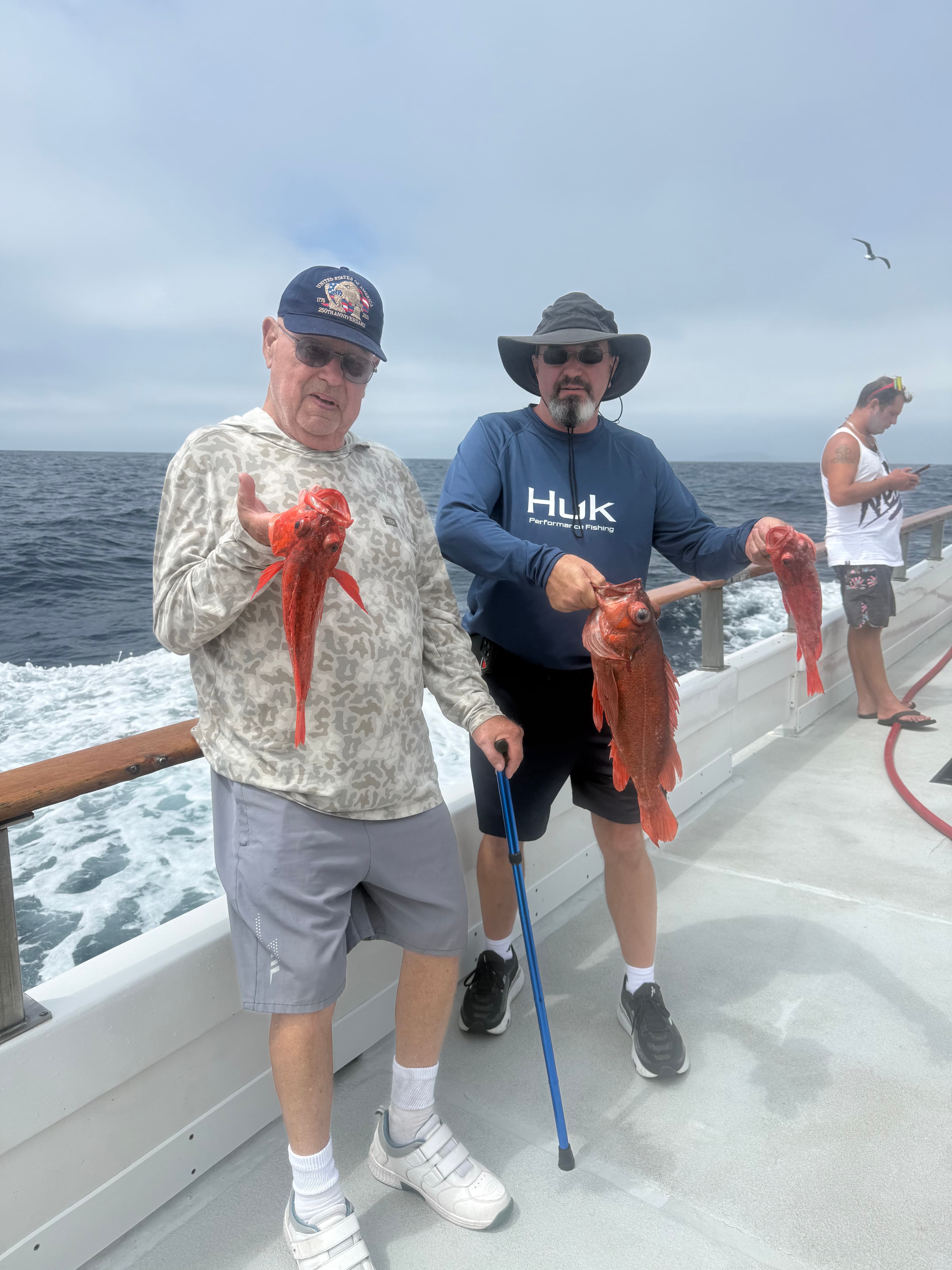 Half day trip w/ FIL and BIL. Limits of sculpin. 3 reds and a couple of white fish.