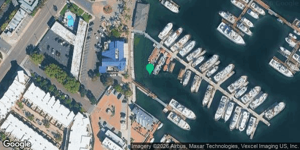 Satellite view of Fisherman's Landing Tackle in San Diego, CA