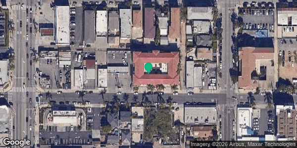 Satellite view of The Rusty Hook in San Pedro, CA