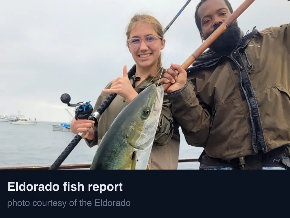 A fish report from the Eldorado with a catch photo